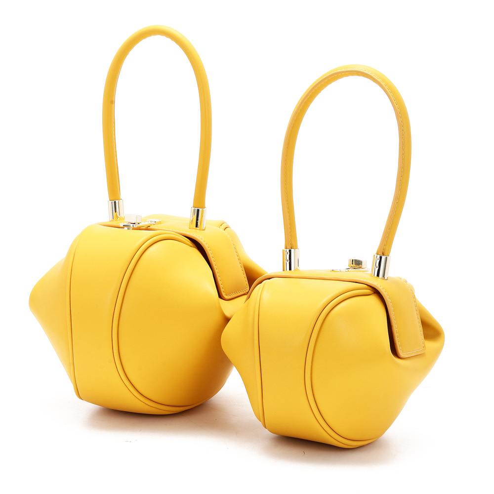 Shoulder Bag Handbag Genuine Leather Underarm Bag Large Capacity New Arrival - Better price for wholesale - Yellow