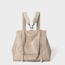 Shoulder Bag Backpack Versatile Genuine Leather Large Capacity Vintage - Better price for wholesale - Apricot