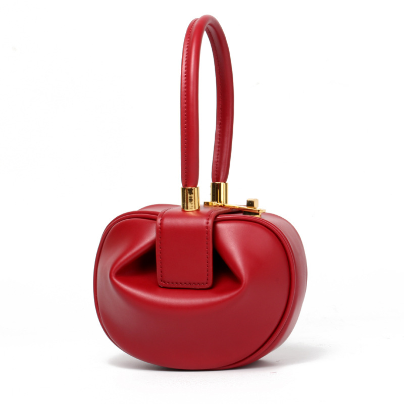 Shoulder Bag Handbag Genuine Leather Underarm Bag Large Capacity New Arrival - Better price for wholesale - Burgundy