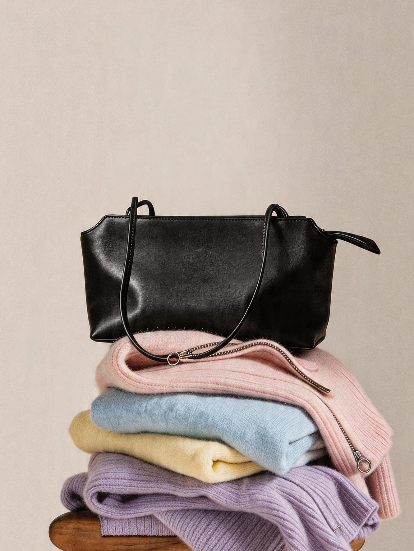 Sheepskin Shoulder Bag Tote Bag Commuting Versatile Korean Style - Better price for wholesale - Image 6