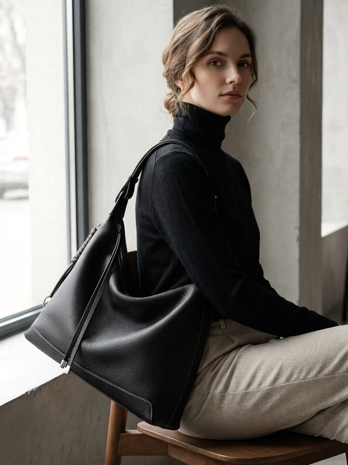 Shoulder Bag Tote Bag Korean Style Genuine Leather Women's Bag Crossbody Bag - Better price for wholesale - Image 4