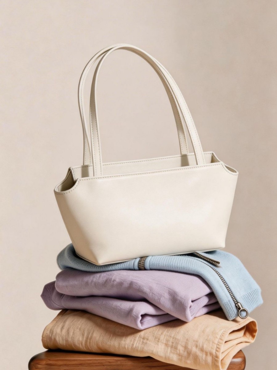 Sheepskin Shoulder Bag Tote Bag Commuting Versatile Korean Style - Better price for wholesale - Image 3